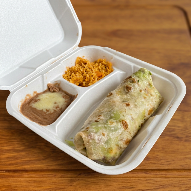 Tachos Carne Asada Burrito.